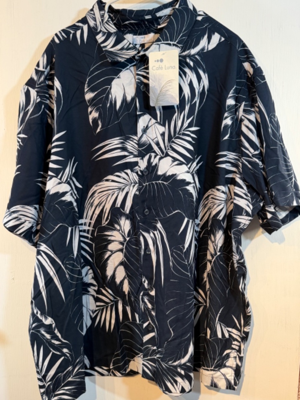 Cafe Luna Men's Short Sleeve Shirt 3XL_NWT
